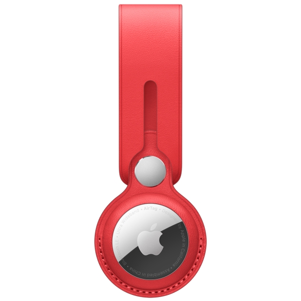 

Брелок для метки AirTag Apple, с кольцом для ключей, красный (MK0V3ZM/A)