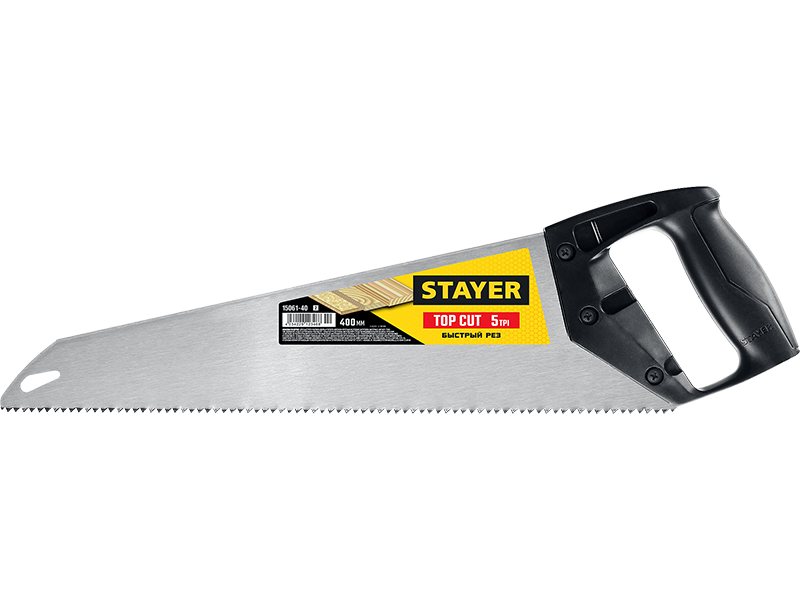 Ножовка по дереву STAYER TopCut, длина полотна 400 мм