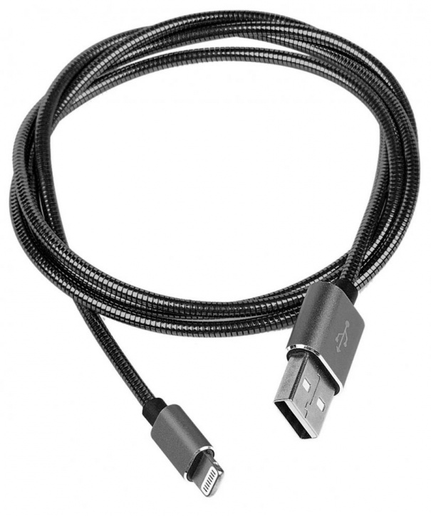

Кабель USB 2.0(Am)-Lightning 8-pin(m), OTG, MFi, 1м, черный Rombica Digital IS-01 (CB-IS01), Digital IS-01