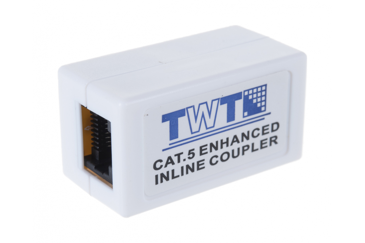 TWT Соединитель 2-х портов RJ-45, неэкранированный, категории 5е TWT-CP45UTP5E(TWT-CP45UTP5E) [14645] {TWT-CP45UTP5E}