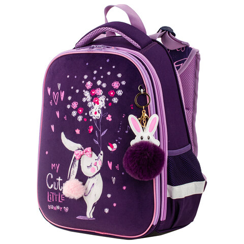 

Ранец Brauberg Premium Little Bunny, анатомическая, вентилируемая, формоустойчивая спинка, 2 отделения, фиолетовый/сиреневый (229898)