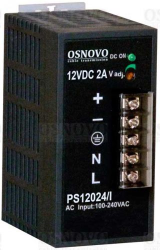 

Блок питания Osnovo PS-12024/I, черный (PS-12024/I), PS-12024/I