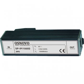 Грозозащита Osnovo SP-IP/1000D, RJ-45/RJ-45 (SP-IP/1000D)