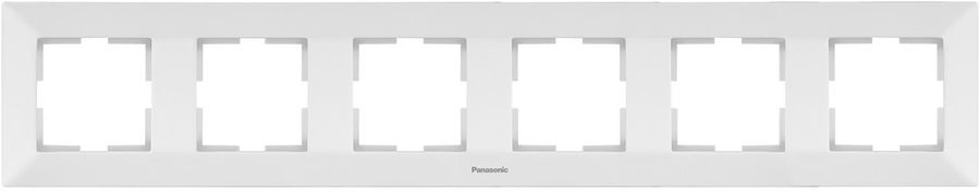 

Рамка Panasonic Arkedia, горизонтальная, 6шт., белый (WMTF08062WH-RU)