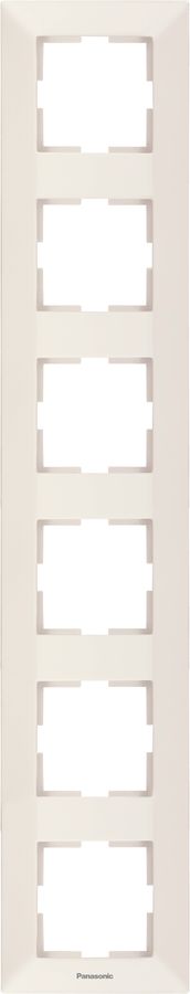 

Рамка Panasonic Arkedia, вертикальная, 6шт., бежевый (WMTF08162BG-RU)