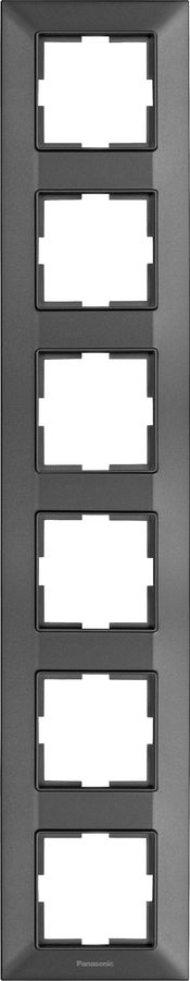 

Рамка Panasonic Arkedia Slim, вертикальная, 6шт., дымчатый (WNTF08162DG-RU)
