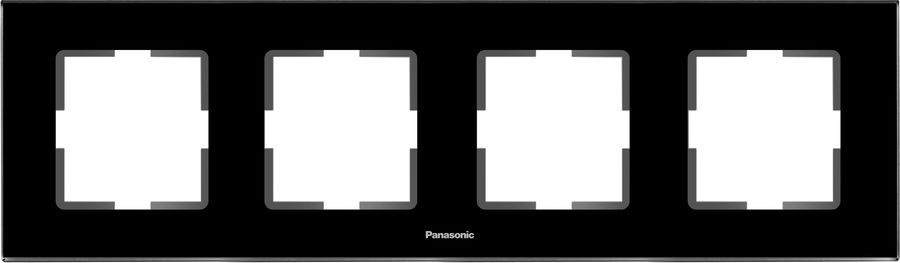 

Рамка Panasonic Karre Plus, горизонтальная, 4-поста, черный (WKTF08043GG-RU)