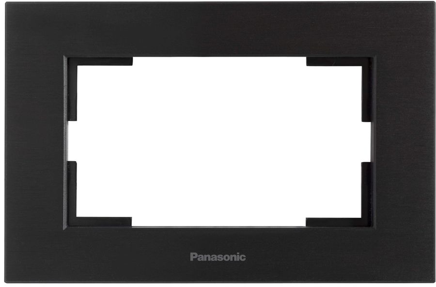 

Рамка Panasonic Karre Plus, горизонтальная, 2-поста, черный (WKTF08093AB-RU)
