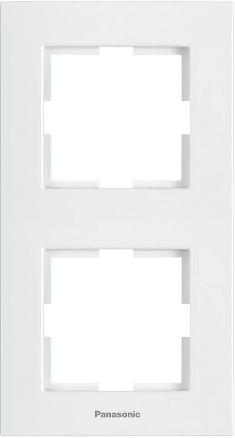 

Рамка Panasonic Karre Plus, вертикальная, 2-поста, белый (WKTF08122WH-RU), 0