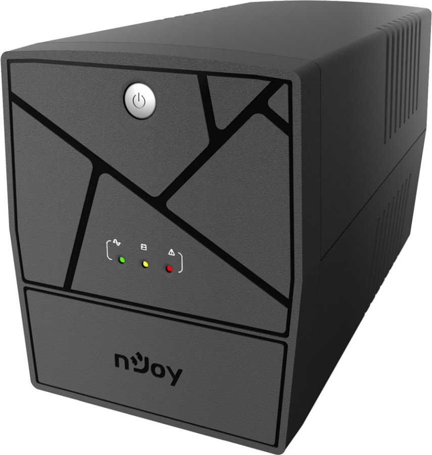 ИБП nJoy Keen 1000 USB, 1000 В·А, 600 Вт, EURO, розеток - 4, USB, черный (KEEN 1000 USB)