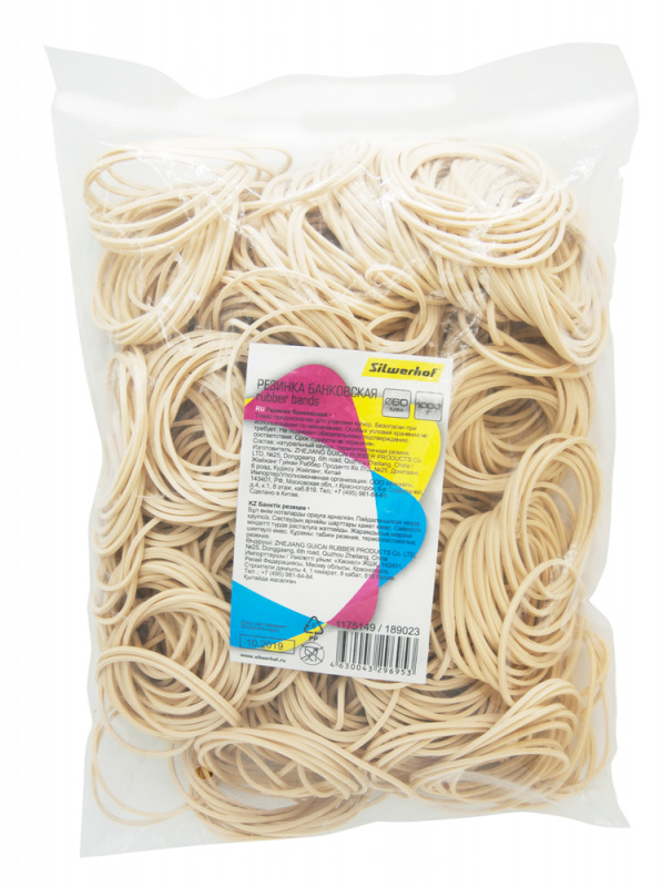 

Резинки для денег Silwerhof ∅ 60мм, 1кг, бежевый (189023)