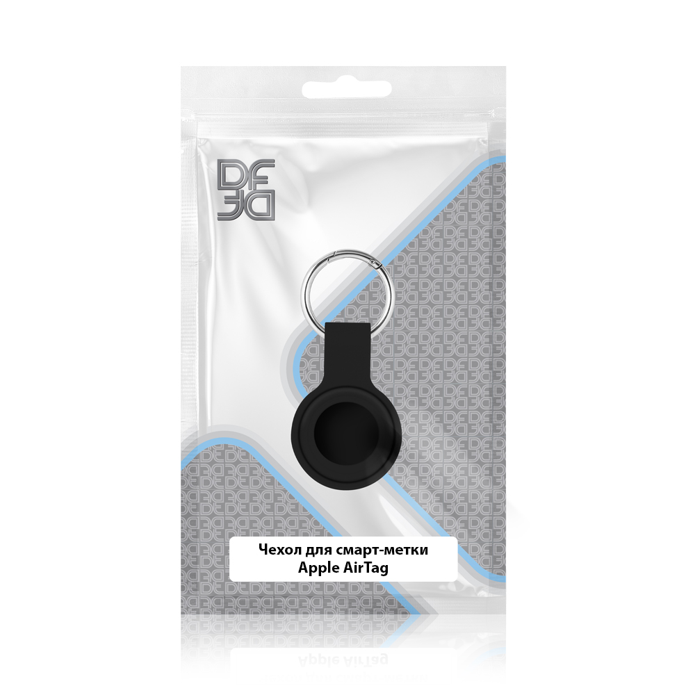 

Чехол DF 02, Apple для AirTag, силиконовый, черный (DF iTag-02 ), 02