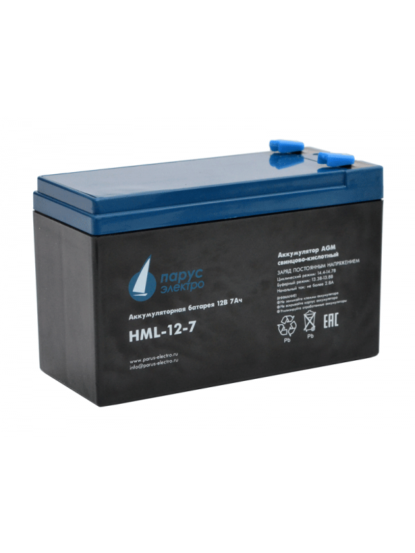 

Аккумуляторная батарея для ИБП Парус электро HML-12-7, 12V, 7.2Ah (HML-12-7), Черный, HML-12-7