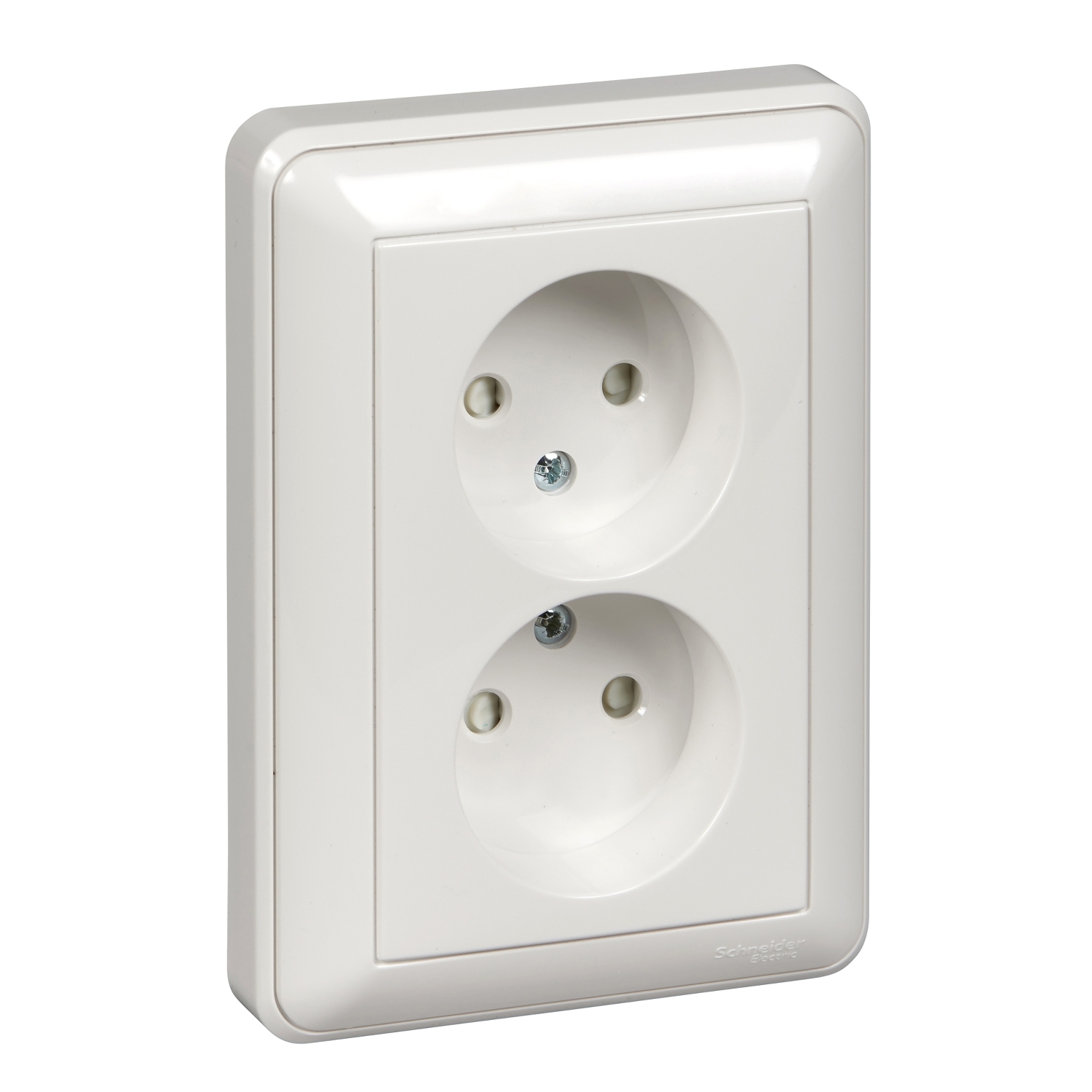 

Розетка Schneider Electric W59, скрытый монтаж, 2-х постовая/модулей: 1, со шторками, 16A, в сборе, IP20, белый (RS16-254-18)