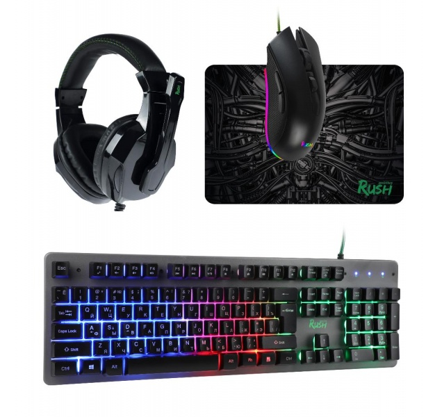 

Клавиатура + мышь SmartBuy RUSH Hypnos, USB, черный (SBC-777G-K), RUSH Hypnos
