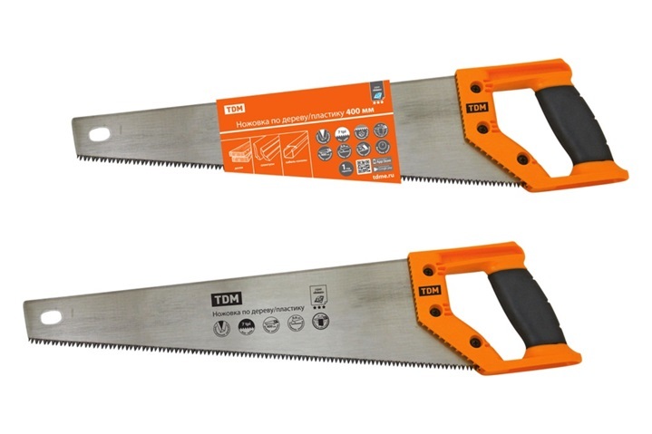 

Ножовка универсальная TDM АЛМАЗ, шаг зубьев 3.5 мм, длина полотна 400 мм (SQ1035-0102), АЛМАЗ
