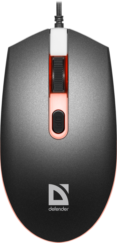 

Мышь проводная Defender Dot MB-986, 1600dpi, оптическая светодиодная, USB, черный (52986), Dot MB-986