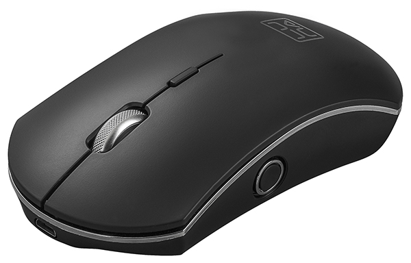 

Мышь беспроводная Qumo Luna M74, 1600dpi, оптическая светодиодная, USB, черный (30701), Luna M74