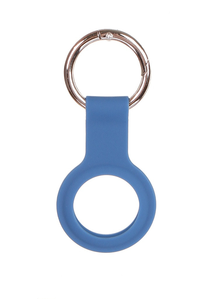 Брелок для AirTag Hoco, силикон+металл, голубой (УТ000025632)