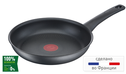 

Сковорода универсальная Tefal Easy Chef G2700772, 30см, алюминий, антипригарное покрытие, темно-серый без крышки (2100118276), G2700772