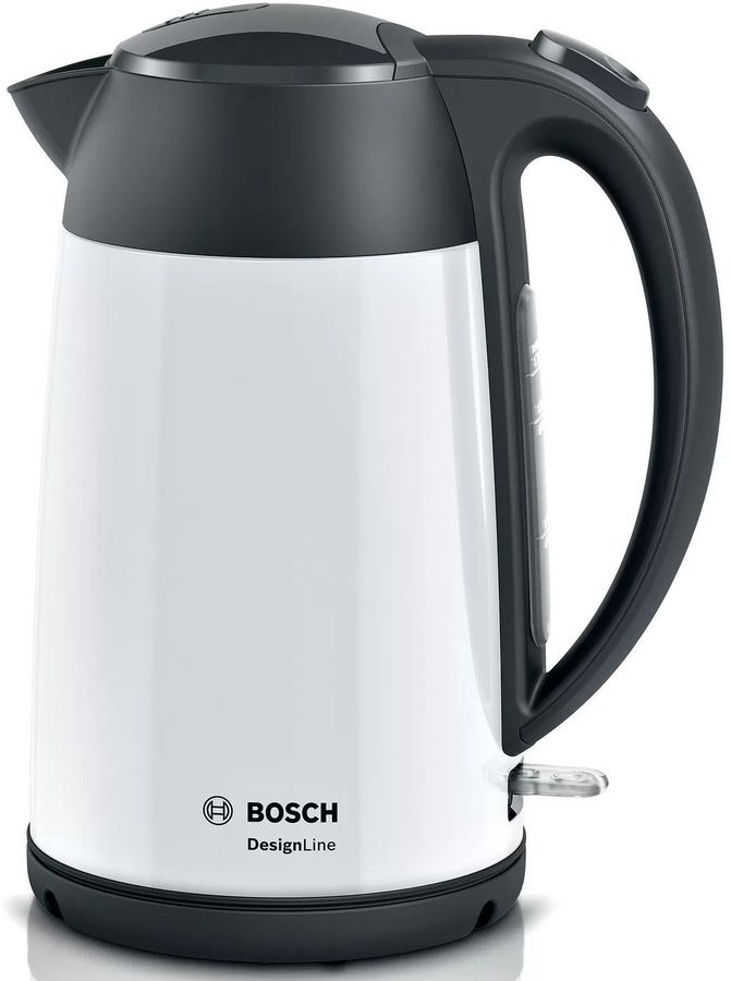 

Чайник электрический Bosch TWK3P421 1.7л. 2.4 кВт, нержавеющая сталь, белый (TWK3P421), TWK3P421