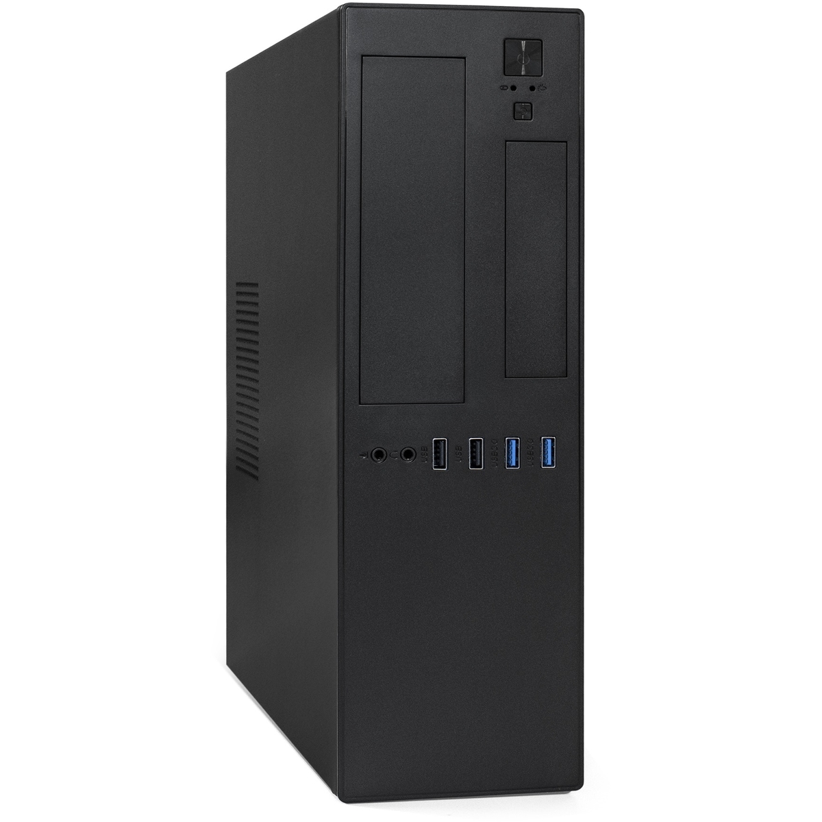 Корпус ExeGate MI-641, mATX, Desktop, 2xUSB 3.0, черный, без БП (EX288878RUS)