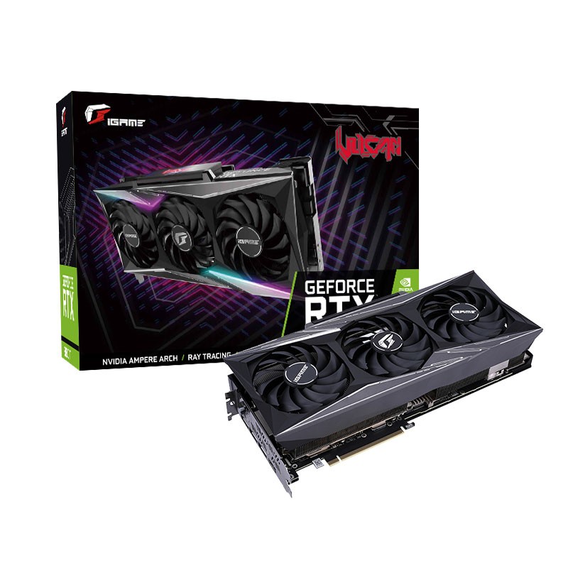 

Видеокарта Colorful NVIDIA GeForce RTX 3080Ti Vulcan OC-V, 12Gb DDR6X, 384bit, PCI-E, HDMI, 3DP, Retail (RTX 3080 Ti Vulcan OC-V LHR), Vulcan OC-V