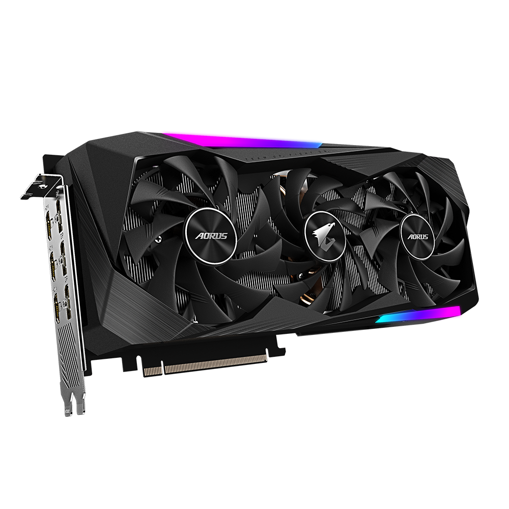 

Видеокарта GIGABYTE NVIDIA GeForce RTX 3070 AORUS Master 8G, 8Gb DDR6, 256bit, PCI-E, 3HDMI, 3DP, Retail (GV-N3070AORUS M-8GD 2.0 LHR), AORUS Master 8G