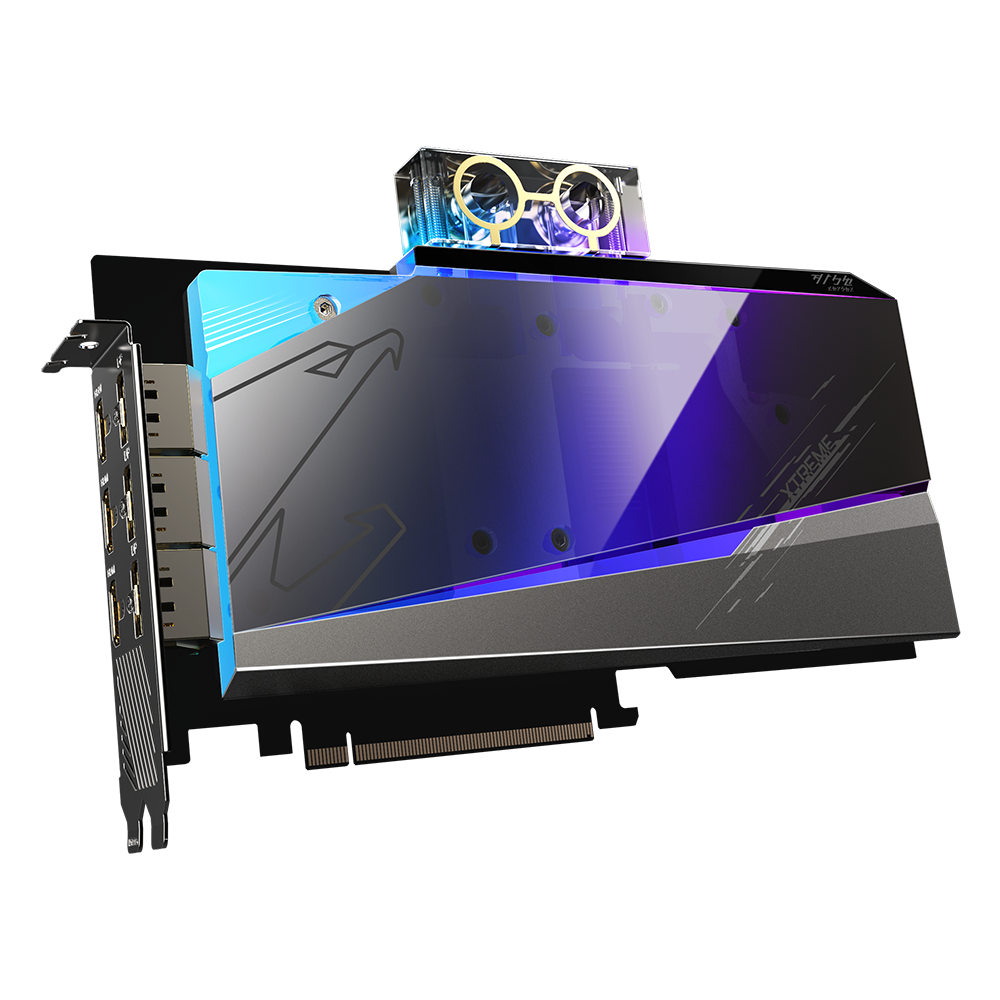 

Видеокарта GIGABYTE NVIDIA GeForce RTX 3080 Aorus Xtreme WATERFORCE WB, 10Gb DDR6X, 320 бит, PCI-E, 3HDMI, 3DP, Retail (GV-N3080AORUSX WB-10GD 2.0 LHR), Aorus Xtreme WATERFORCE WB