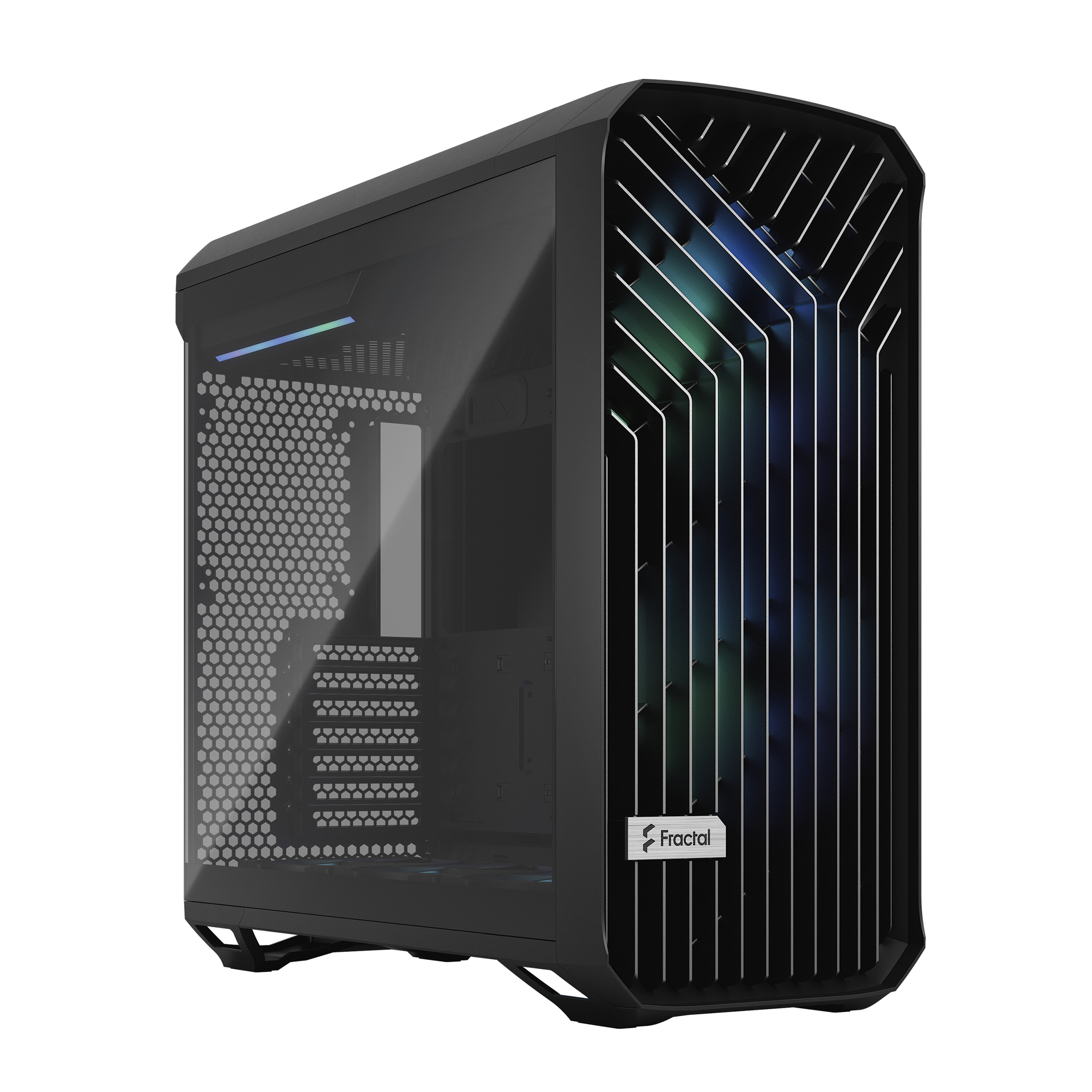 Корпус Fractal Design Torrent Black RGB TG Light Tint, EATX, Midi-Tower, 2xUSB 3.0, USB Type-C, черный, Без БП (FD-C-TOR1A-04)