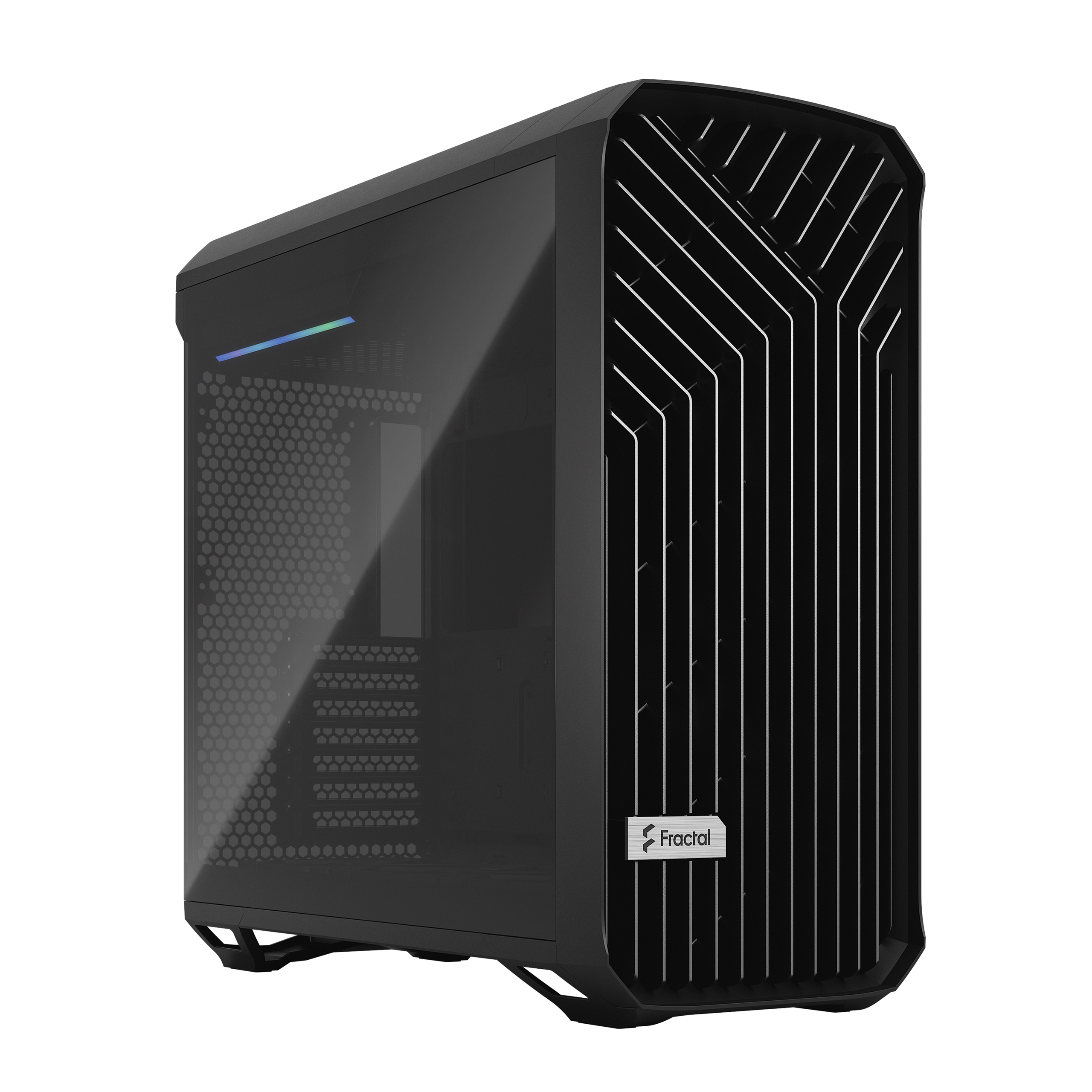 Корпус Fractal Design Torrent Black TG Dark Tint, EATX, Midi-Tower, 2xUSB 3.0, USB Type-C, черный, Без БП (FD-C-TOR1A-06)