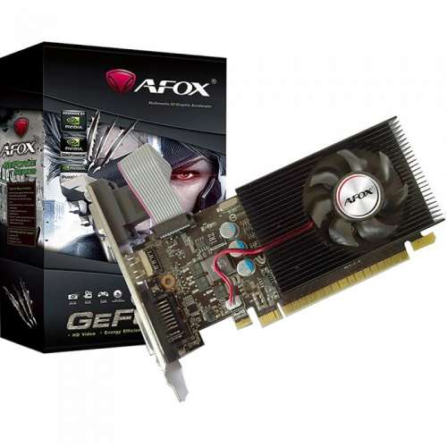 Видеокарта AFOX NVIDIA GeForce GT 730, 2Gb DDR3, 128bit, PCI-E, DVI, HDMI, Retail (AF730-2048D3L7) - фото 1