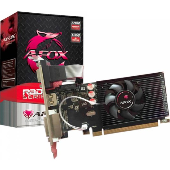 Видеокарта AFOX AMD Radeon R5 230, 1Gb DDR3, 64bit, PCI-E, DVI, HDMI, Retail (AFR5230-1024D3L9-V2)