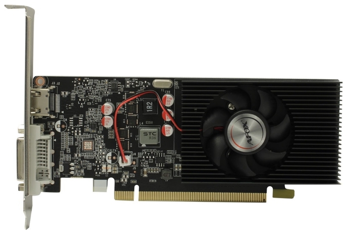 

Видеокарта AFOX NVIDIA GeForce GT 1030, 2Gb DDR5, 64 бит, PCI-E, DVI, HDMI, Retail (AF1030-2048D5L5-V2)