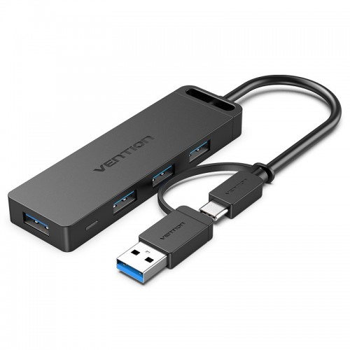 

Концентратор Vention, 4xUSB 3.0, черный (CHTBB)