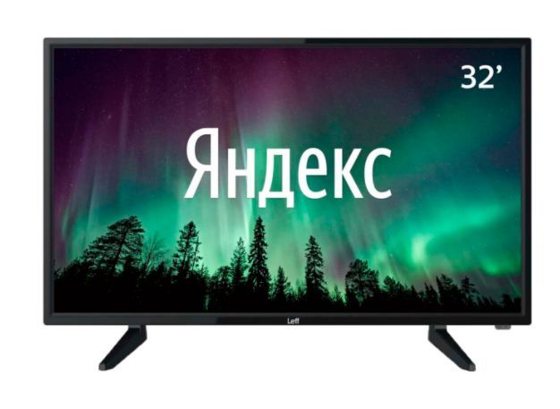 

Телевизор 32" Leff 32H530T, HD, 1366x768, HDMI, USB, WiFi, Smart TV, черный, (32H530T), 32H530T