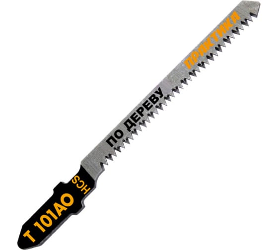

Пилка для лобзика Практика T101AО L7.5 см x 5 см, криволинейный рез, по дереву, 2 шт. (034-427), T101AО