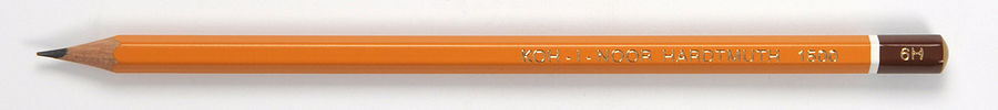 

Карандаш чернографитный 6B, шестигранная форма, оранжевый, KOH-I-NOOR 1500 6H (150006H01170), 1500 6H