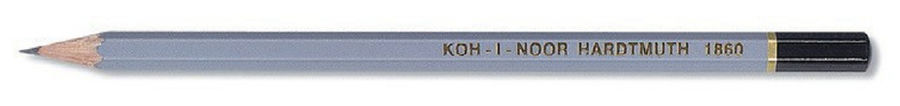 

Карандаш чернографитный 4B, шестигранная форма, серый, KOH-I-NOOR 1860 4B (186004B00104), 1860 4B
