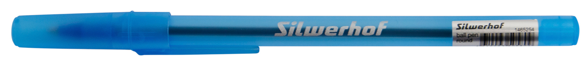 

Ручка шариковая Silwerhof Ball Pen Round, синие чернила, пластик, колпачок (1465254), Round