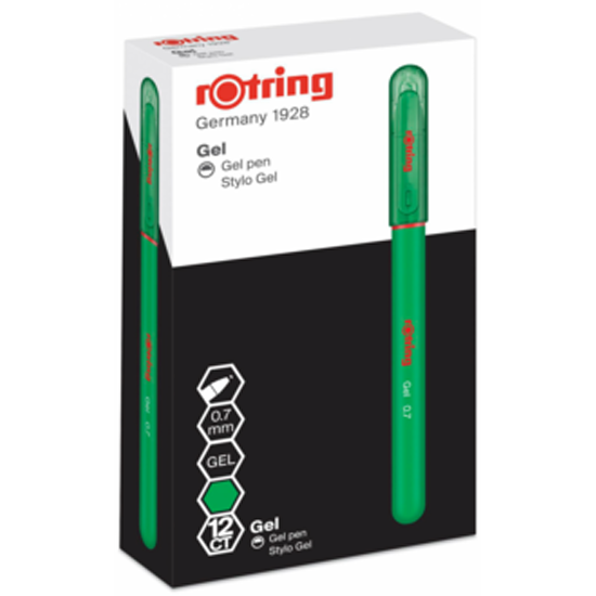 

Ручка гелевая Rotring 2114439, зеленый, колпачок (2114439), 2114439