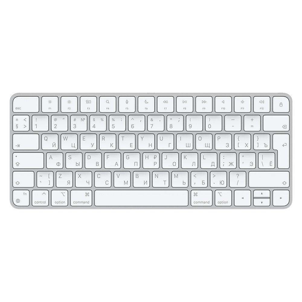 Клавиатура беспроводная Apple Magic Keyboard, мембранная, Bluetooth, белый (MK2A3RS/A)