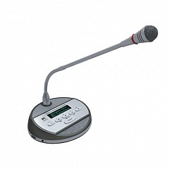 

Микрофон председателя ITC TS-0627, 8 pin, голосование и регистрация чип картой, серый (TS-0627), TS-0627