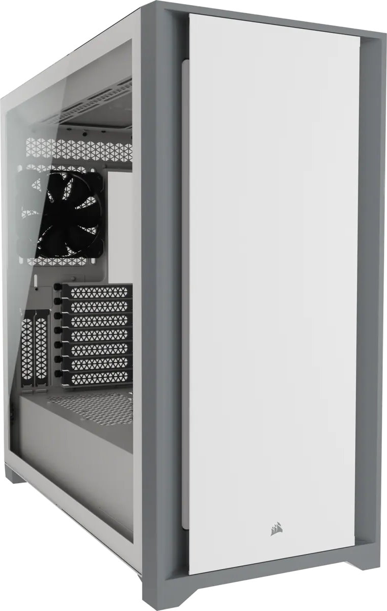 Корпус Corsair 5000D, ATX, Midi-Tower, 2xUSB 3.0, USB Type-C, белый, Без БП (CC-9011209-WW)