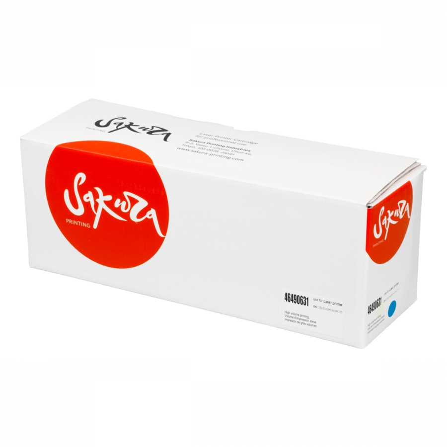 Картридж Sakura SA46490631, голубой, 7000 страниц