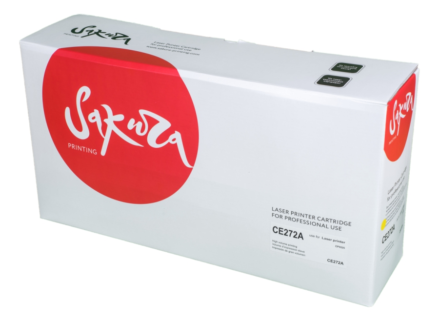 

Картридж лазерный Sakura SACE272A (CE272A), желтый, 15000 страниц, совместимый для LJ Enterprise M750xh, M750n, M750dn, CP5525xh, CP5525n, CP5525dn