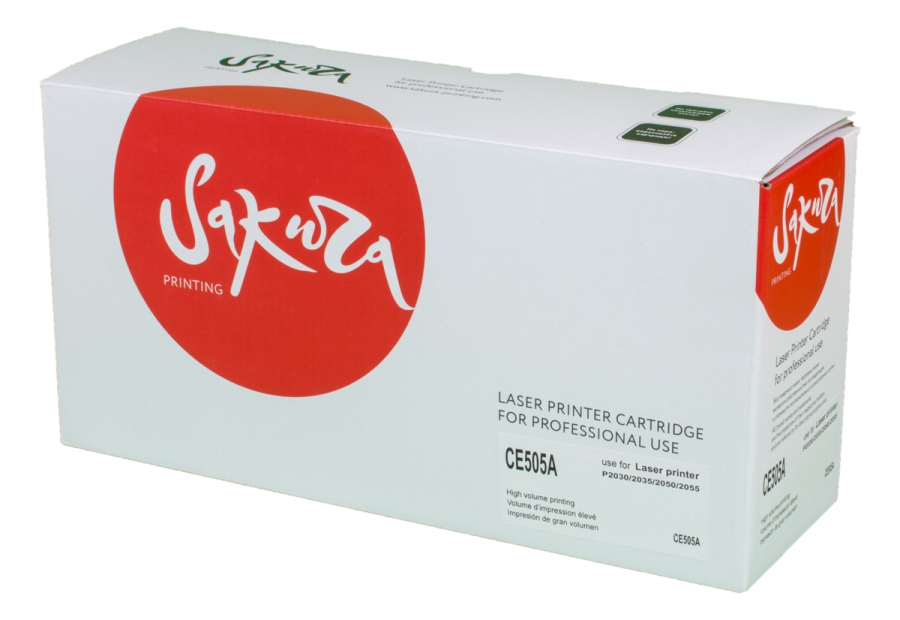 

Картридж лазерный Sakura SACE505A (CE505A), черный, 2300 страниц, совместимый для LJ 400M/401DN P2035/P205