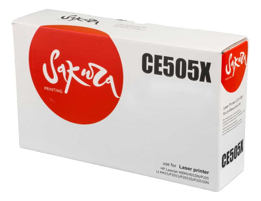 

Картридж лазерный SAKURA SACE505X (CE505X), черный, 6500 страниц, совместимый, для LJ P2055, P2055D, P2055DN