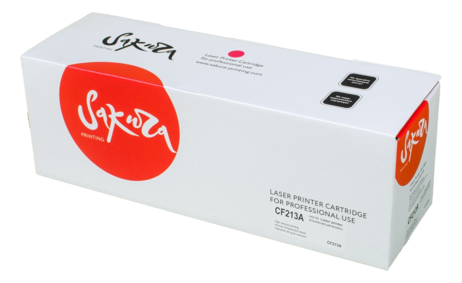 

Картридж лазерный Sakura SACF213A (CF213A), пурпурный, 1800 страниц, совместимый для LaserJet Pro 200 Color M251/M276