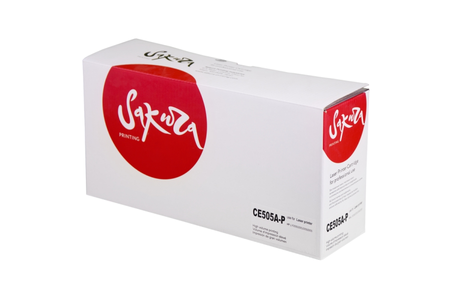 

Картридж лазерный SAKURA CE505A-P, (CE505A), черный, 2300 страниц, совместимый для Lj 400M/401DN/P2035/P205